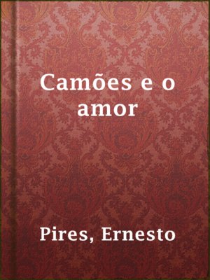 cover image of Camões e o amor